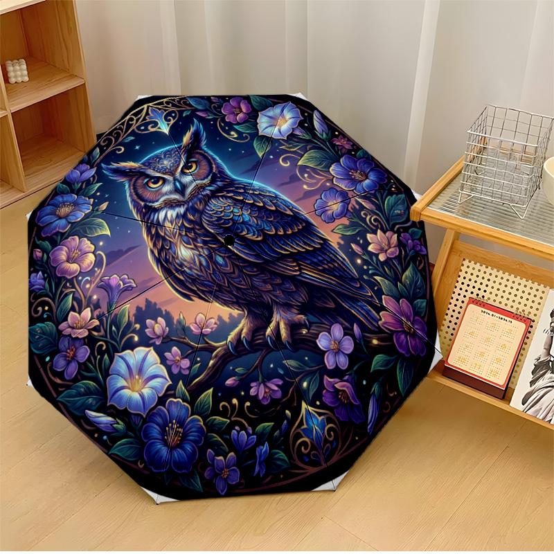 Moonlit Forest Owls Printed umbrella windproof folding umbrella portable sun and rain umbrella suitable for gifting
Moonlit Forest Owls Printed umbrella windproof folding umbrella portable sun and rain umbrella suitable for gifting