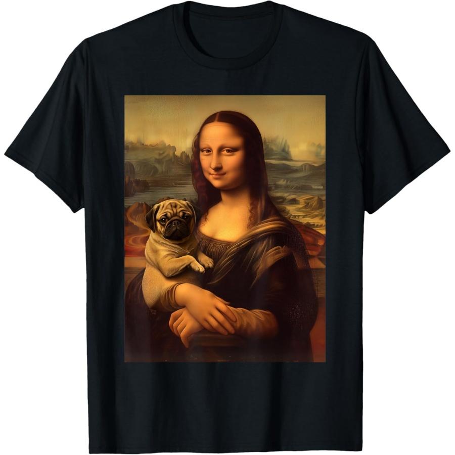 Da Vinci Mona Lisa holding Pug Dog _ Funny Cool Art Teacher T-Shirt for Men Women XXXXXL чорний
Da Vinci Mona Lisa holding Pug Dog _ Funny Cool Art Teacher T-Shirt for Men Women XXXXXL чорний