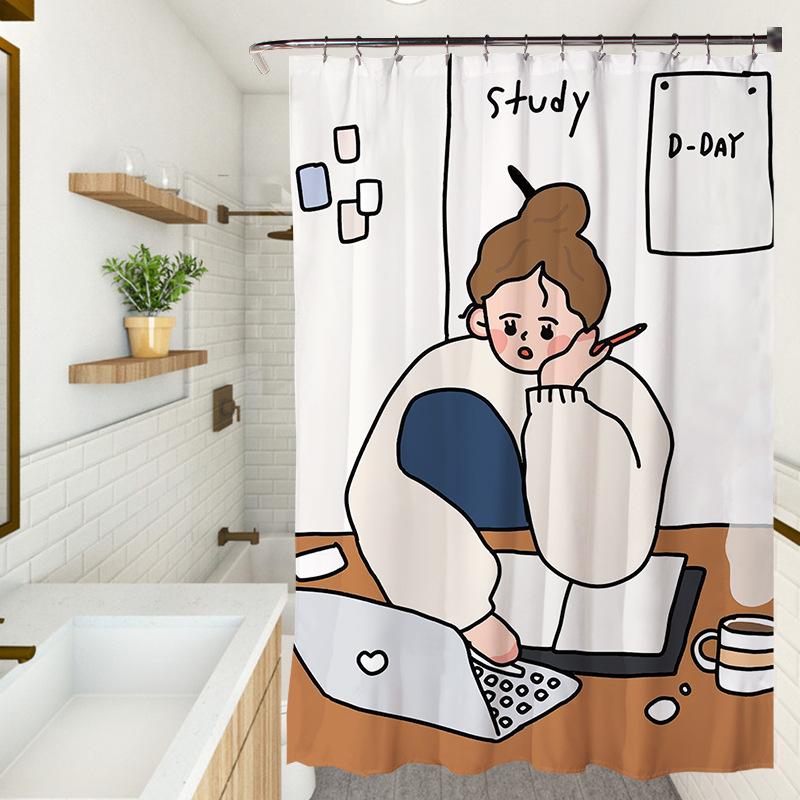 Цифровая печать Полиэстер Водонепроницаемая шторка для душа Перегородка для ванной Комнатная шторка для туалета Шторка для душа 90*180cm
Цифровая печать Полиэстер Водонепроницаемая шторка для душа Перегородка для ванной Комнатная шторка для туалета Шторка для душа 90*180cm