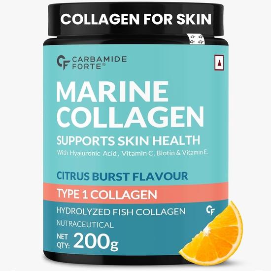 Carbamide Forte Marine Collagen Supplements for Skin & Hair | Marine Collagen Powder for Women & Men | Marine Collagen Supplements for Skin- 200g
Carbamide Forte Marine Collagen Supplements for Skin & Hair | Marine Collagen Powder for Women & Men | Marine Collagen Supplements for Skin- 200g