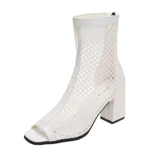 Брендовые летние модные сетчатые женские дышащие сапоги с открытым носком на короткой трубке и высоком каблуке, женские дышащие ботинки для верховой езды, женская обувь на толстом каблуке 38 белый
Брендовые летние модные сетчатые женские дышащие сапоги с открытым носком на короткой трубке и высоком каблуке, женские дышащие ботинки для верховой езды, женская обувь на толстом каблуке 38 белый