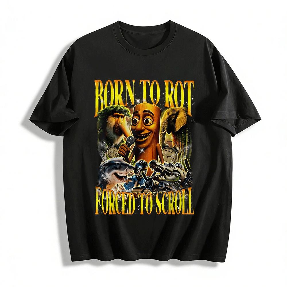 Born To Rot Forced To Scroll Pure cotton T-shirt XXS
Born To Rot Forced To Scroll Pure cotton T-shirt XXS