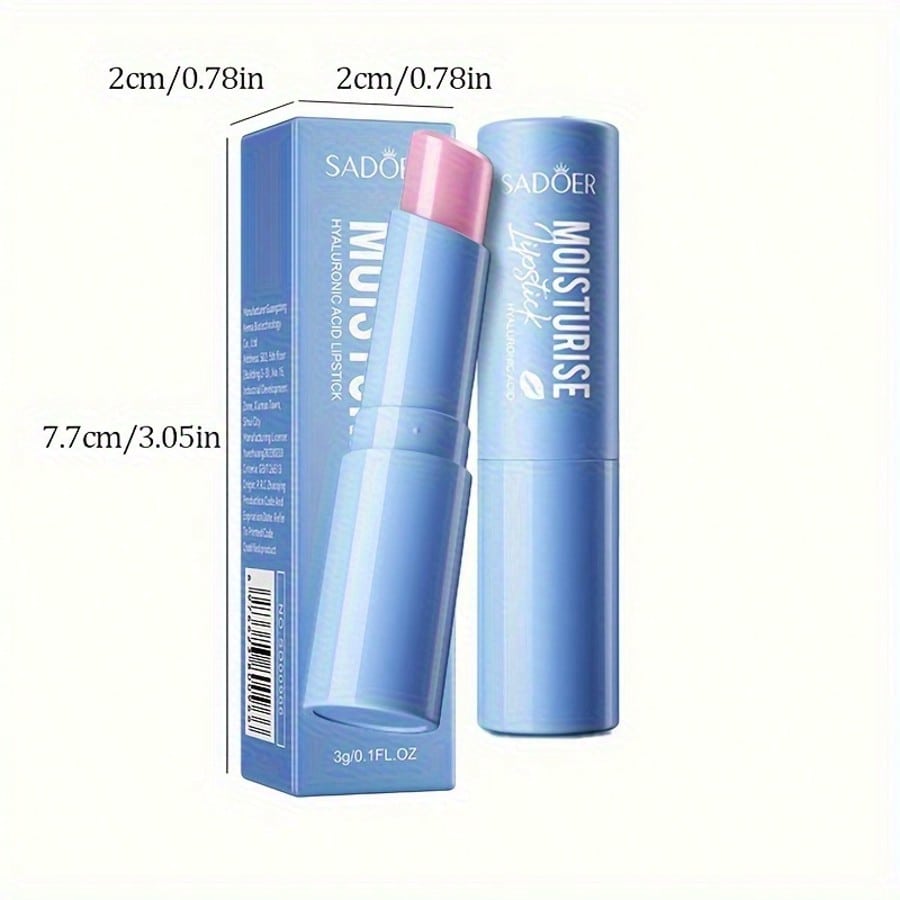 SADOER Hyaluronic Acid Moisturizing Lip Balm Hydrating Nourishing Anti Dryness Reduce Lip Lines Long Lasting Lip Care Primer 1pcs
SADOER Hyaluronic Acid Moisturizing Lip Balm Hydrating Nourishing Anti Dryness Reduce Lip Lines Long Lasting Lip Care Primer 1pcs