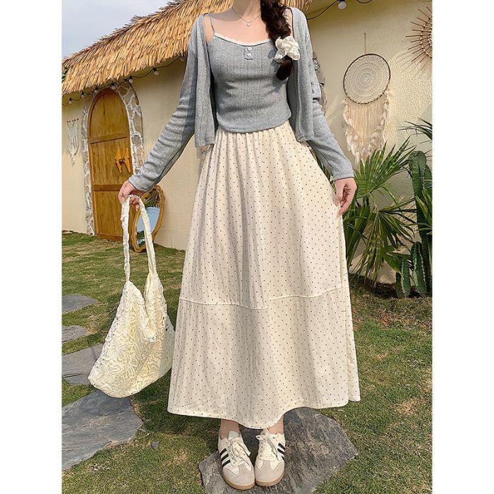 French polka dot a-word skirt children s summer loose and thin drape large size fairy princess cake medium dress S
French polka dot a-word skirt children s summer loose and thin drape large size fairy princess cake medium dress S