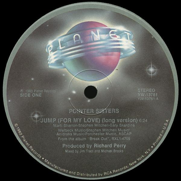 12inch Record POINTER SISTERS - Jump (For My Love) YW13781 Planet 1984 US Soul/Funk Used
12inch Record POINTER SISTERS - Jump (For My Love) YW13781 Planet 1984 US Soul/Funk Used