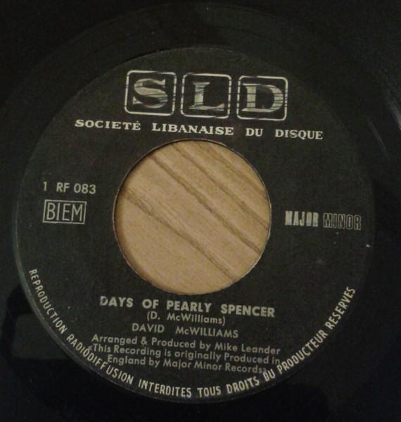 Пластинка 7 дюймов DAVID MCWILLIAMS Days Of Pearly Spencer RF083 SLD Ливан Рок Б/у
Пластинка 7 дюймов DAVID MCWILLIAMS Days Of Pearly Spencer RF083 SLD Ливан Рок Б/у