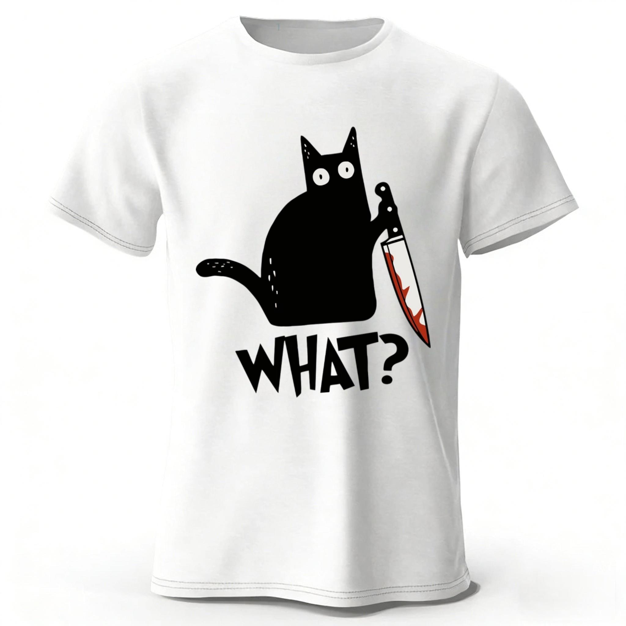 Innocent Black Cat Black Cat Printed Pure Cotton Tshirt for Menwomen Fashionable Casual Plus Size Loose Short Sleeved Soft Top 4XL
Innocent Black Cat Black Cat Printed Pure Cotton Tshirt for Menwomen Fashionable Casual Plus Size Loose Short Sleeved Soft Top 4XL