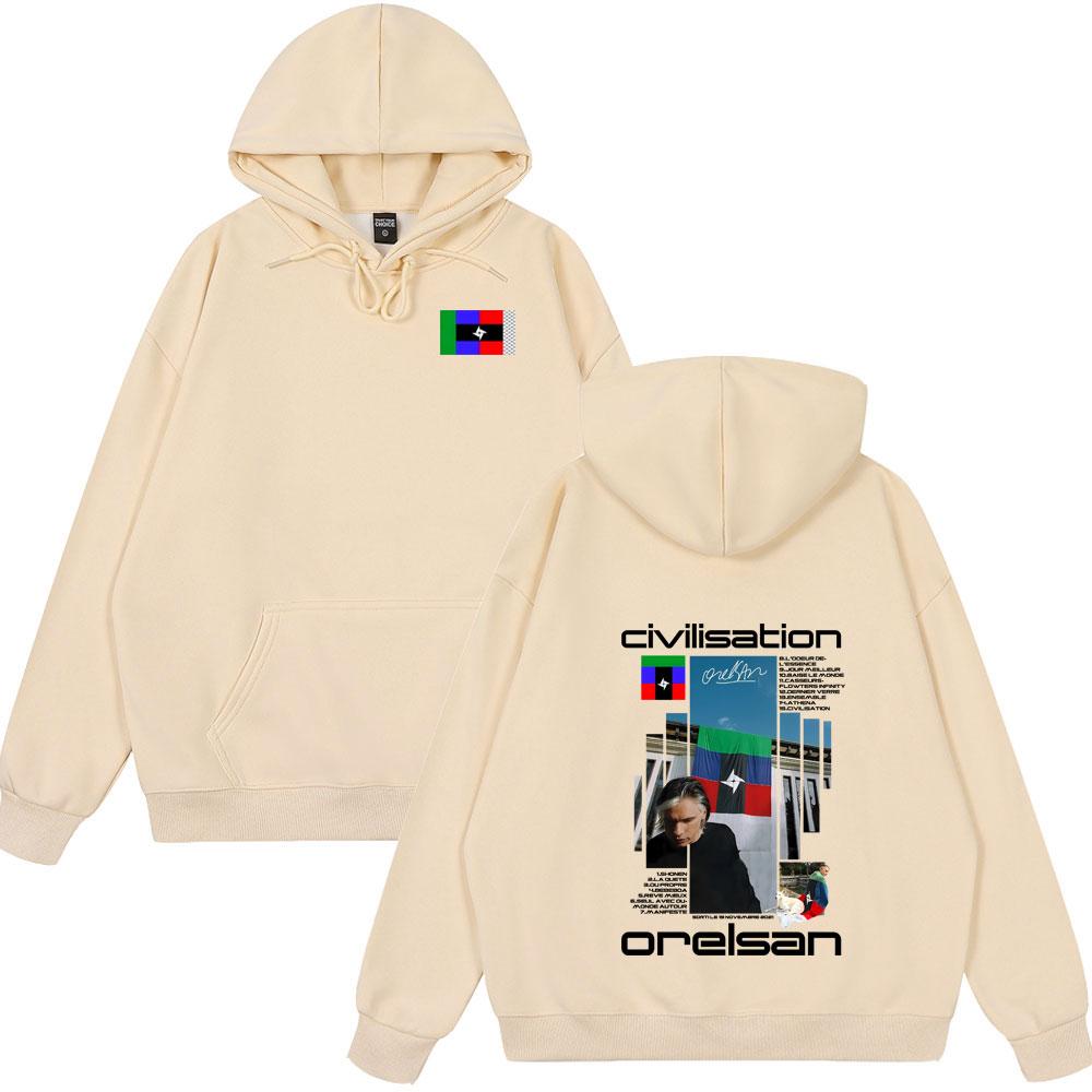 Hot Sale Hoody Rapper Orelsan Civilisation Album Hoodie Women Hip Hop Fashion Streetwear Male Casual Oversized New Style Clorhes S
Hot Sale Hoody Rapper Orelsan Civilisation Album Hoodie Women Hip Hop Fashion Streetwear Male Casual Oversized New Style Clorhes S