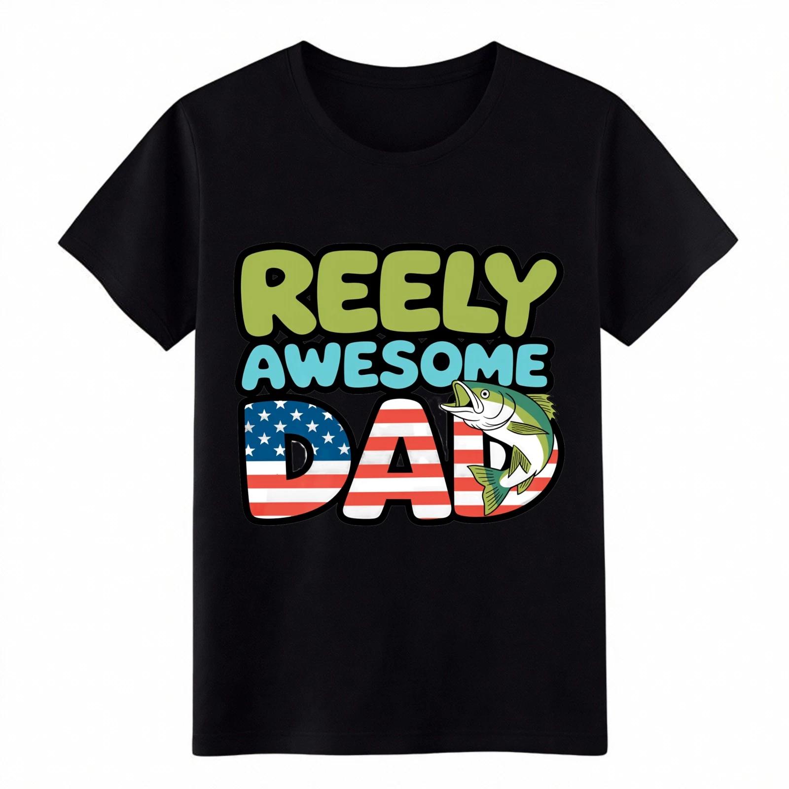 Reely Awesome Dad Fishing T-Shirt, USA Flag Bass Fishing Dad Graphic Cotton Tee 3XL
Reely Awesome Dad Fishing T-Shirt, USA Flag Bass Fishing Dad Graphic Cotton Tee 3XL