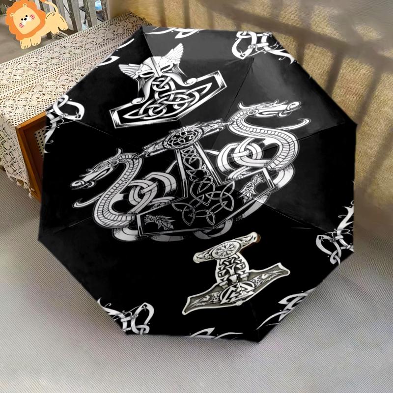 1PC Viking theme Umbrella Portable Folding Umbrella Iron Frame Hole Bone Structure Outdoor Home Umbrella A9 разноцветный
1PC Viking theme Umbrella Portable Folding Umbrella Iron Frame Hole Bone Structure Outdoor Home Umbrella A9 разноцветный