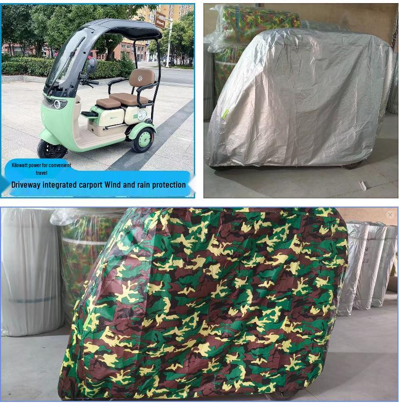 Electric Tricycle Universal All-Season Canopy & Cover: Rain, Sun, Frost Protection - Oxford Cloth Single Row Add-on
Electric Tricycle Universal All-Season Canopy & Cover: Rain, Sun, Frost Protection - Oxford Cloth Single Row Add-on