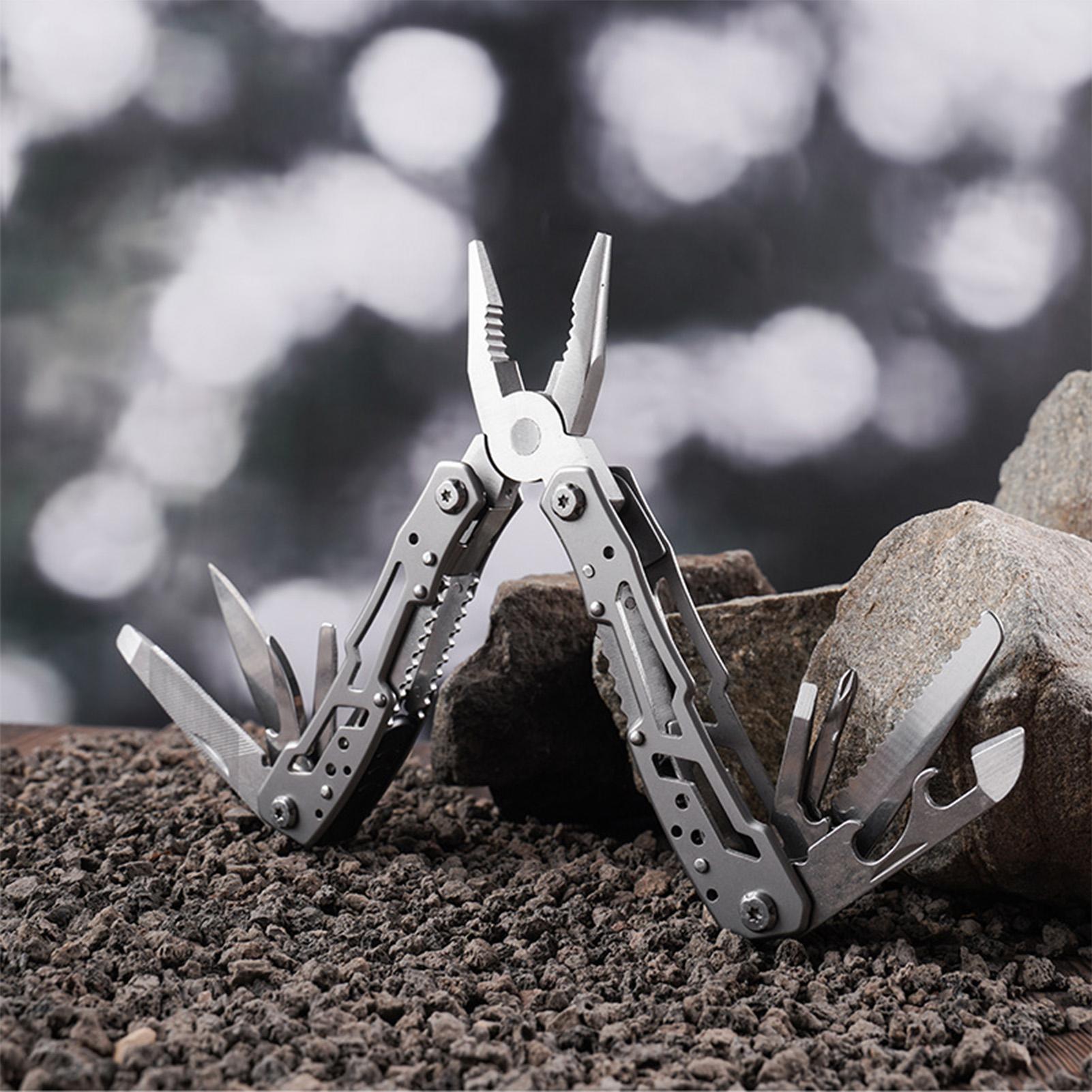 Multifunction Stainless Steel Folding Pliers Portable EDC Tool Kit Outdoor Survival Gear Camping Hiking Emergency Equipment срібний
Multifunction Stainless Steel Folding Pliers Portable EDC Tool Kit Outdoor Survival Gear Camping Hiking Emergency Equipment срібний
