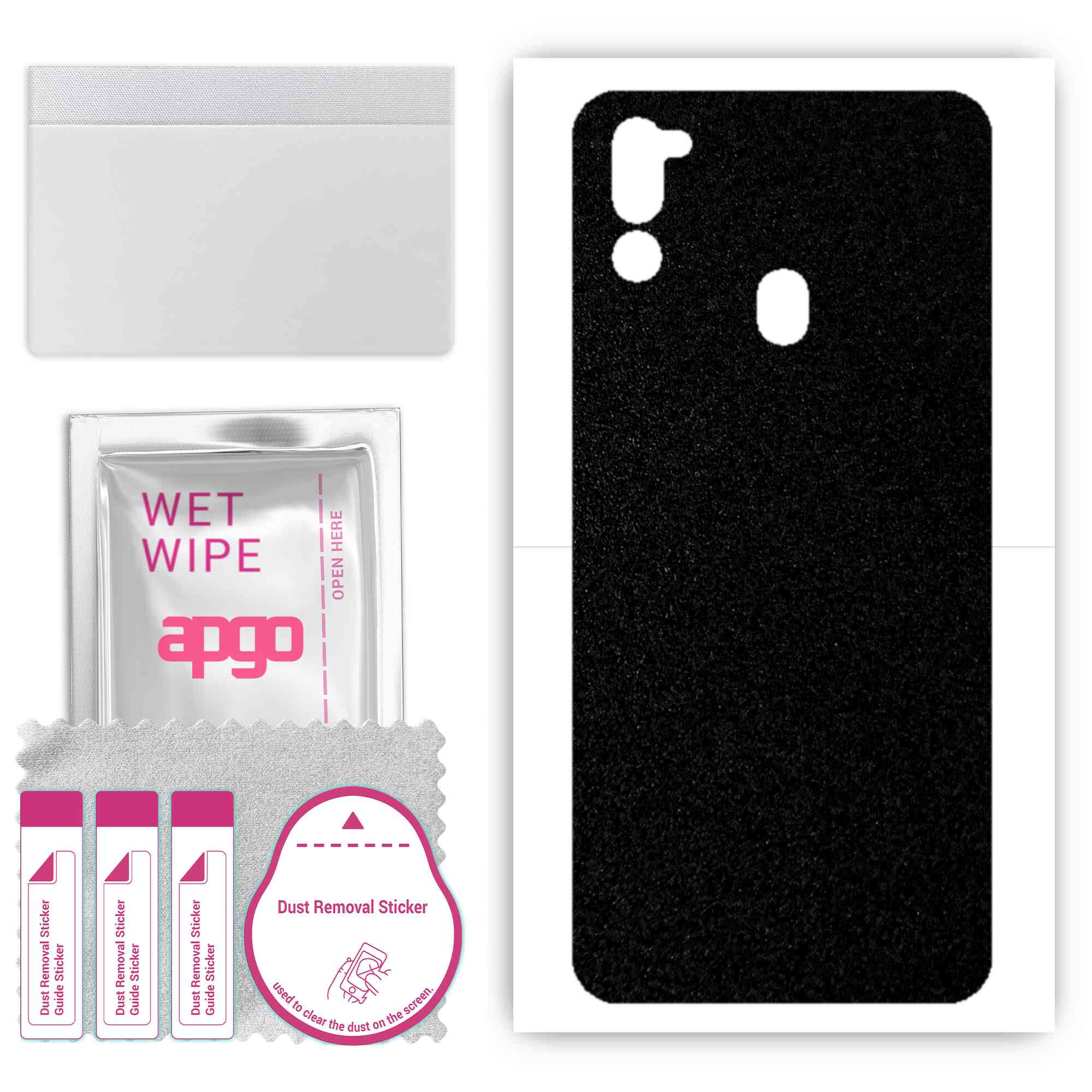 apgo Protective Skin Sticker for the back compatible with Samsung Galaxy M21 2021, Wrap Film, Foil, Vinyl - Pattern Matte Black
apgo Protective Skin Sticker for the back compatible with Samsung Galaxy M21 2021, Wrap Film, Foil, Vinyl - Pattern Matte Black