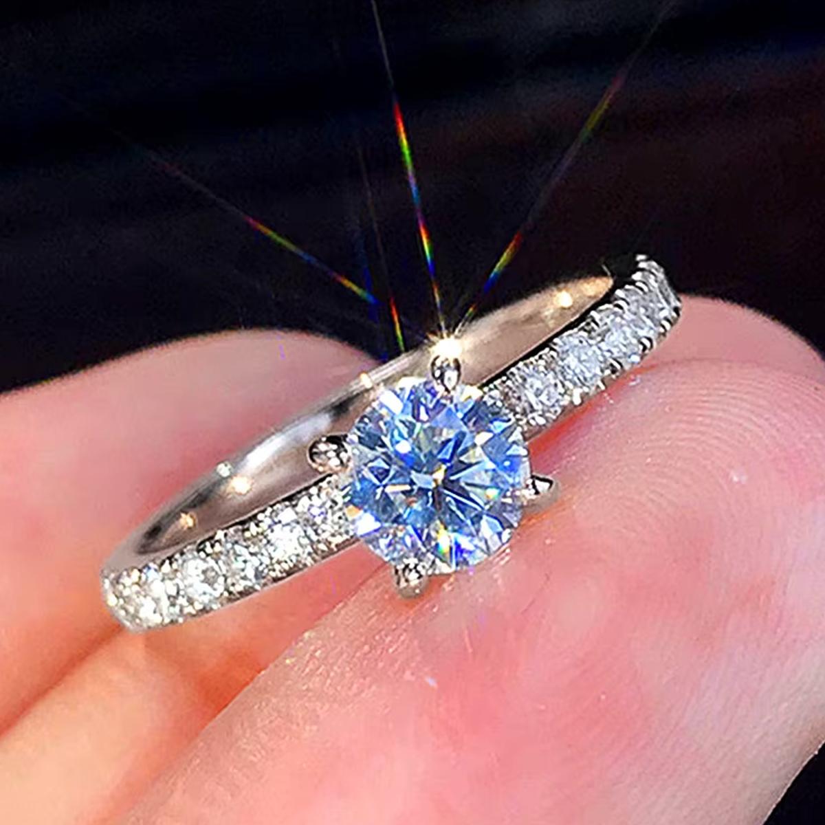 Classic 4 Claws Design Round Zirconia Women Wedding Engagement Rings Available Low-key Bridal Jewelry Hot Sale 7
Classic 4 Claws Design Round Zirconia Women Wedding Engagement Rings Available Low-key Bridal Jewelry Hot Sale 7