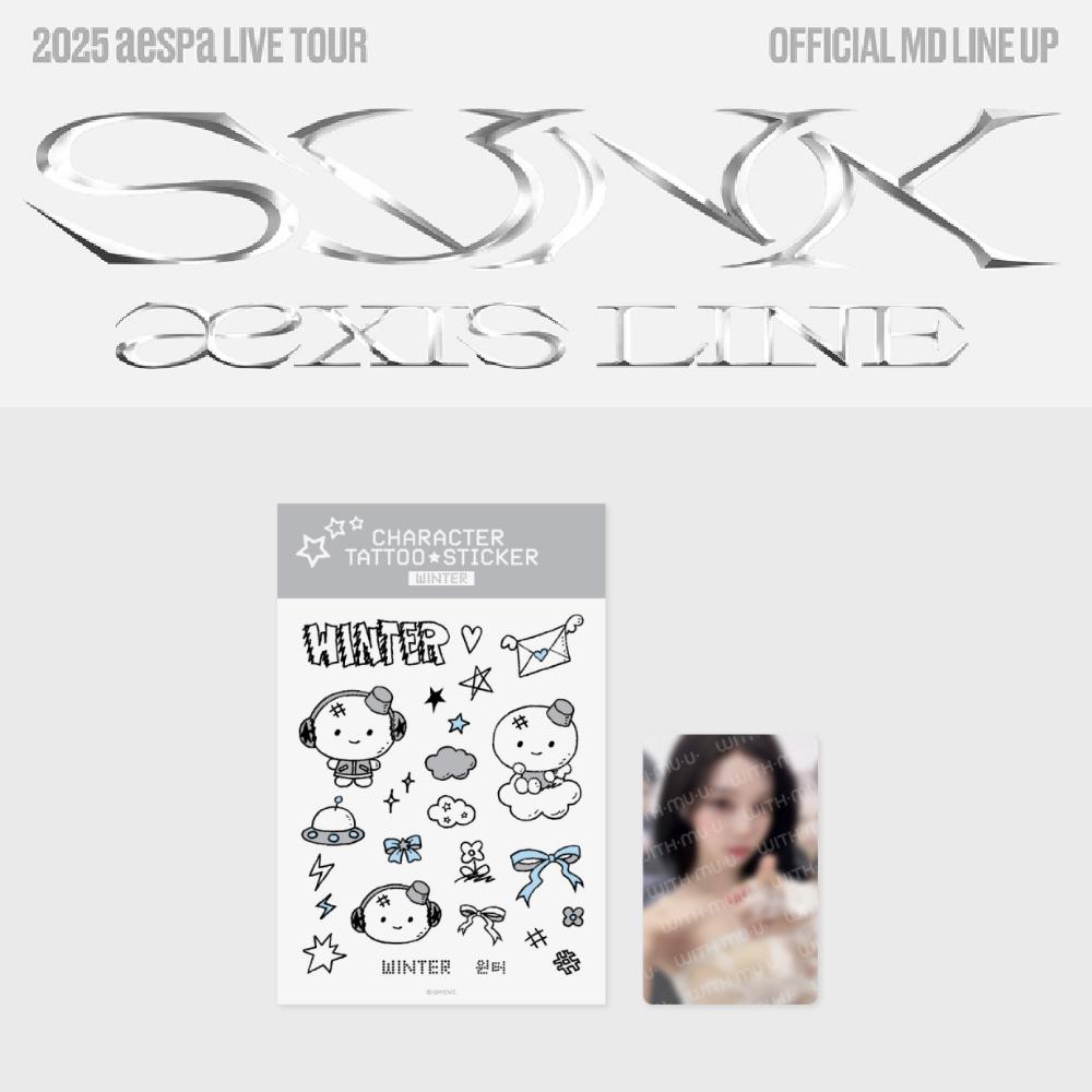 Предзаказ 2025 aespa LIVE TOUR SYNK: Набор тату-стикеров aeXIS LINE KARINA
Предзаказ 2025 aespa LIVE TOUR SYNK: Набор тату-стикеров aeXIS LINE KARINA