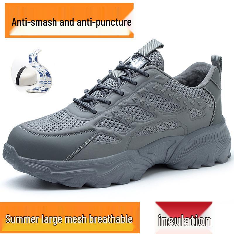 Men s Breathable Lightweight Safety Shoes: Anti-smash, Anti-puncture, EVA Outsole, Wear-resistant, Comfortable Work Footwear.
Men s Breathable Lightweight Safety Shoes: Anti-smash, Anti-puncture, EVA Outsole, Wear-resistant, Comfortable Work Footwear.