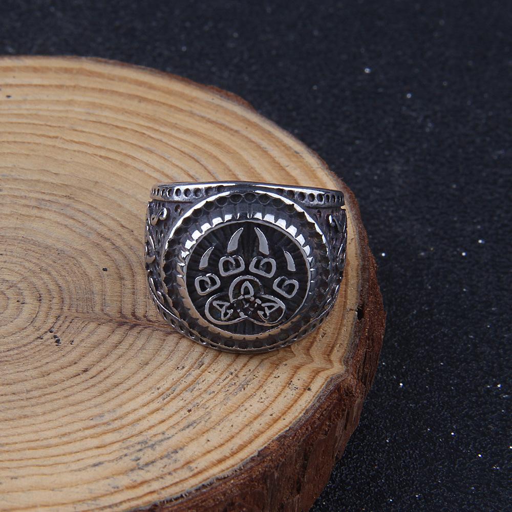 Модное кольцо с рунами викингов и медвежьим когтем в виде кельтского узла из нержавеющей стали для мужчин в стиле панк-ювелирных изделий 13
Модное кольцо с рунами викингов и медвежьим когтем в виде кельтского узла из нержавеющей стали для мужчин в стиле панк-ювелирных изделий 13