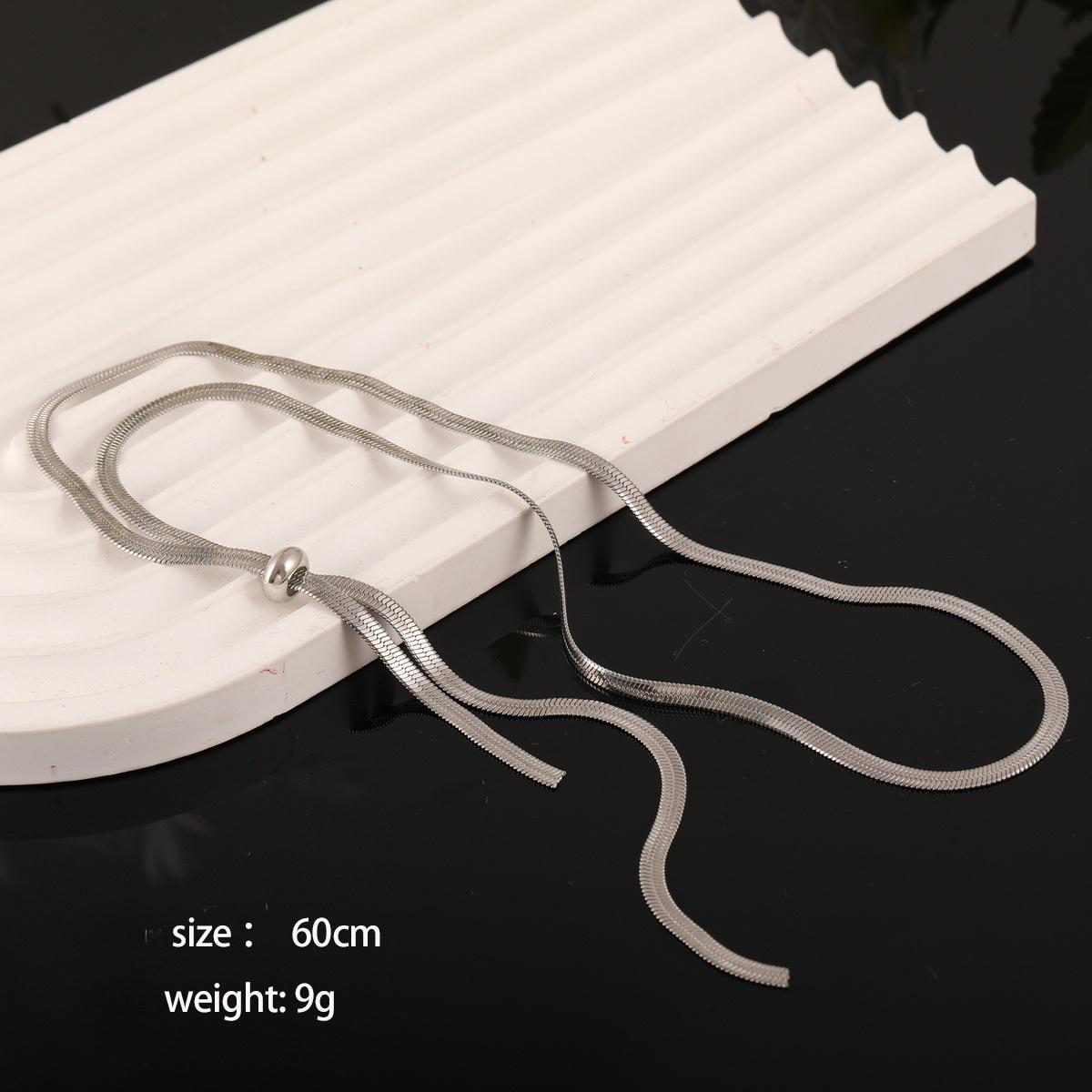 Елегантне Y-подібне намисто, Прості та шикарні прикраси, Підходить для щоденного носіння, Цілорічно 60cm срібний
Елегантне Y-подібне намисто, Прості та шикарні прикраси, Підходить для щоденного носіння, Цілорічно 60cm срібний