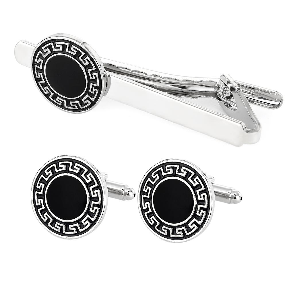 Vintage Black Great Wall Grain Round Cufflinks&Tie Clip Set Darkness Jewelry For Men Boys Shirt Suit
Vintage Black Great Wall Grain Round Cufflinks&Tie Clip Set Darkness Jewelry For Men Boys Shirt Suit