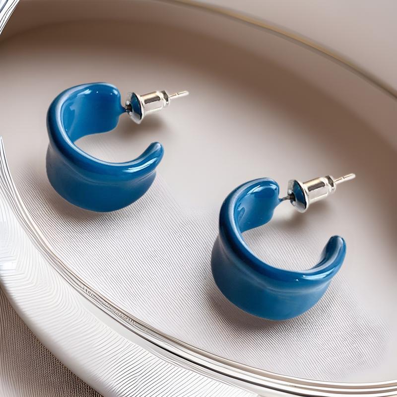 Multicolor Enamel Small Hoop Earrings with 925 Silver Needle - High-End Minimalist Design
Multicolor Enamel Small Hoop Earrings with 925 Silver Needle - High-End Minimalist Design