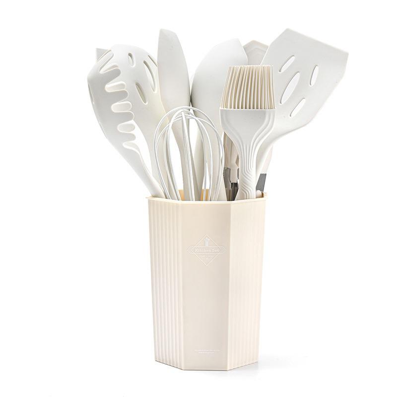12-Piece Purple Silicone Kitchen Utensil Set with Wooden Handles - Includes Spatulas and Spoons 12-piece set
12-Piece Purple Silicone Kitchen Utensil Set with Wooden Handles - Includes Spatulas and Spoons 12-piece set