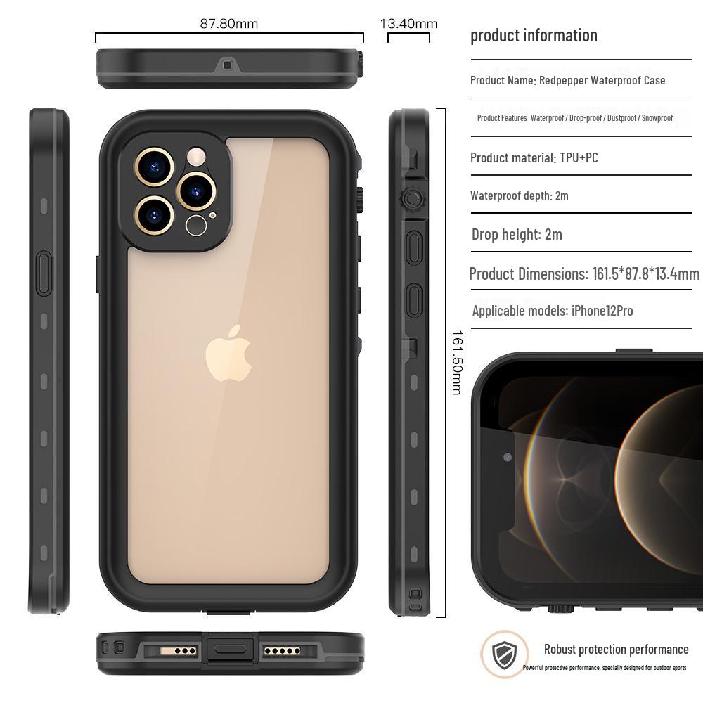 Red Pepper Waterproof Shockproof Outdoor Case for iPhone 12 Pro Max iPhone 12 Pro чорний
Red Pepper Waterproof Shockproof Outdoor Case for iPhone 12 Pro Max iPhone 12 Pro чорний