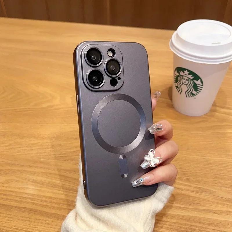 Luxury Magsafe Wireless Charge Phone Case For iPhone 16 15 14 13 12 11 ProMax Plus Soft Magnetic Black Shockproof Silicone Cover For iPhone 14 Pro
Luxury Magsafe Wireless Charge Phone Case For iPhone 16 15 14 13 12 11 ProMax Plus Soft Magnetic Black Shockproof Silicone Cover For iPhone 14 Pro