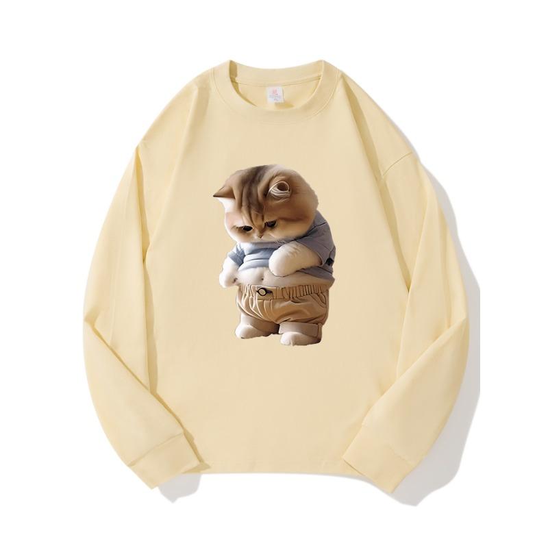 Fat Cat Autumn Clothing Длинные рукава из чистого хлопка Новые мужские и женские топы, весенний внутренний слой, базовая рубашка, футболка с круглым вырезом и длинными рукавами XXL бежевый
Fat Cat Autumn Clothing Длинные рукава из чистого хлопка Новые мужские и женские топы, весенний внутренний слой, базовая рубашка, футболка с круглым вырезом и длинными рукавами XXL бежевый