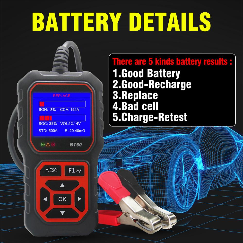 Digital Battery Analyzer Tester for all 12V 24V Car Motorcycle battery and Truck battery.
Digital Battery Analyzer Tester for all 12V 24V Car Motorcycle battery and Truck battery.