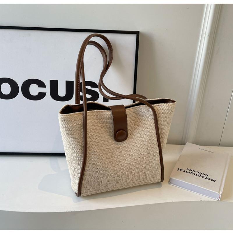 Модный новый продукт повседневная простая контрастного цвета плетеная сумка-тоут женская для работы маленькая свежая большая вместимость на плечо
Модный новый продукт повседневная простая контрастного цвета плетеная сумка-тоут женская для работы маленькая свежая большая вместимость на плечо