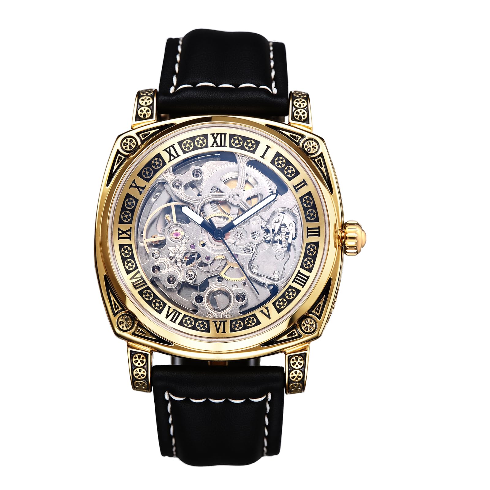 Automatic Watch with Genuine Leather 3ATM Water Antique Analog Leather Strap Watch Fashion Accessory Gift Men s Strap, Resistant Men s - Valentine s
Automatic Watch with Genuine Leather 3ATM Water Antique Analog Leather Strap Watch Fashion Accessory Gift Men s Strap, Resistant Men s - Valentine s