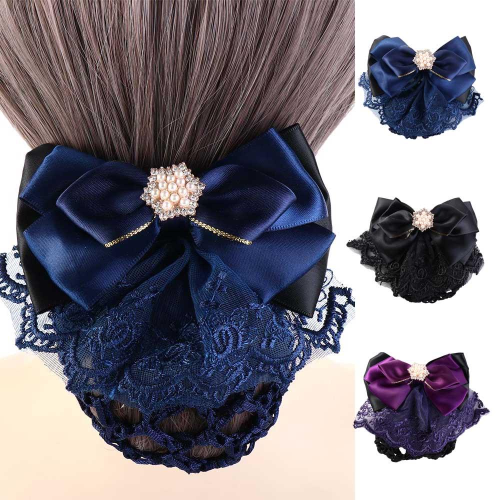 Ribbon Bowknot Spring Clip Rhinestone Nurse Hair Clip Elegant Bun Snood Girls фіолетовий
Ribbon Bowknot Spring Clip Rhinestone Nurse Hair Clip Elegant Bun Snood Girls фіолетовий