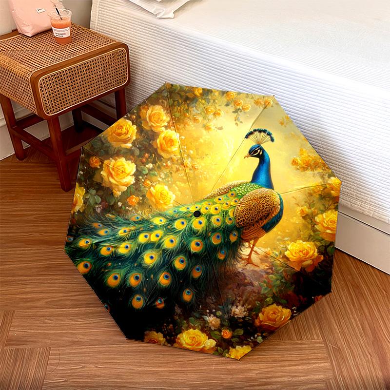 1 PC Automatic Folding Umbrella - Peacock Pattern, Portable & Foldable Design with 8 Ribs, Christmas Birthday Gifts
1 PC Automatic Folding Umbrella - Peacock Pattern, Portable & Foldable Design with 8 Ribs, Christmas Birthday Gifts