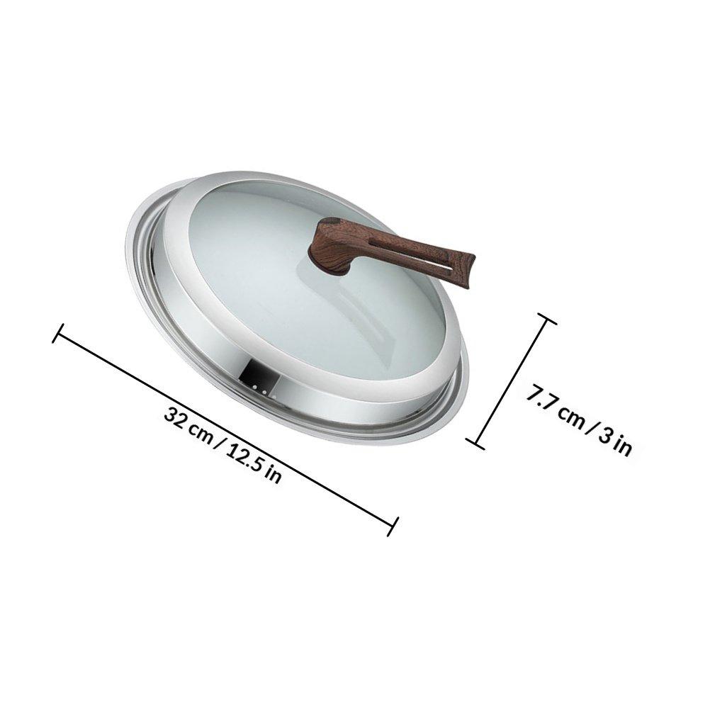 Premium Stainless Steel Frame with Clear Glass Pot Cover Universal Lid for Pans Skillets Woks Heat Resistant Anti Overflow
Premium Stainless Steel Frame with Clear Glass Pot Cover Universal Lid for Pans Skillets Woks Heat Resistant Anti Overflow