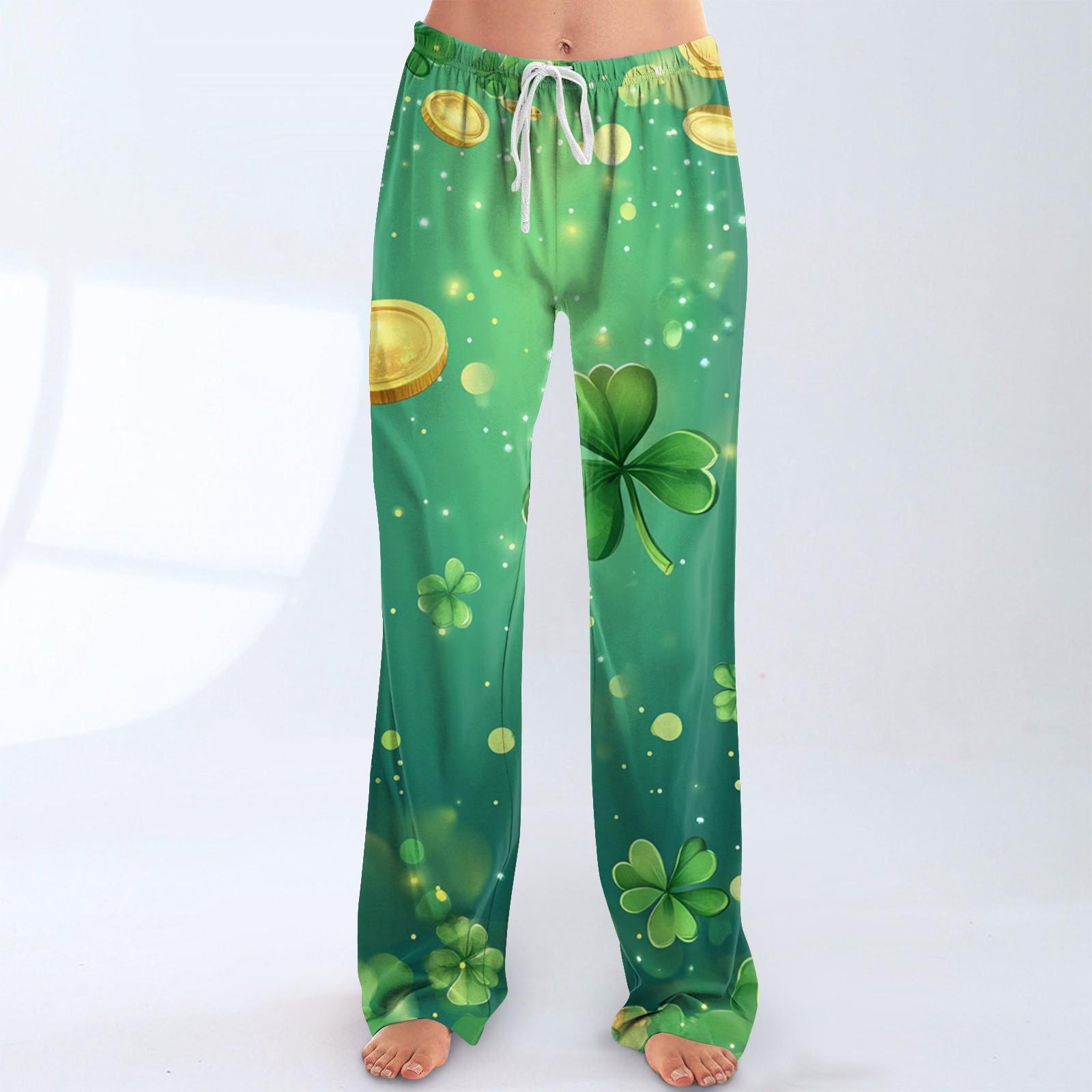 Жіноча мода вільного повсякденного стилю St. Повсякденні штани з принтом до Дня Патрика L зелений
Жіноча мода вільного повсякденного стилю St. Повсякденні штани з принтом до Дня Патрика L зелений