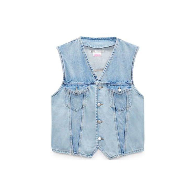 Мужской топ без рукавов с V-образным вырезом и воротником-стойкой Zara X Barbie Collaboration, синий 1538381427-381 XL
Мужской топ без рукавов с V-образным вырезом и воротником-стойкой Zara X Barbie Collaboration, синий 1538381427-381 XL