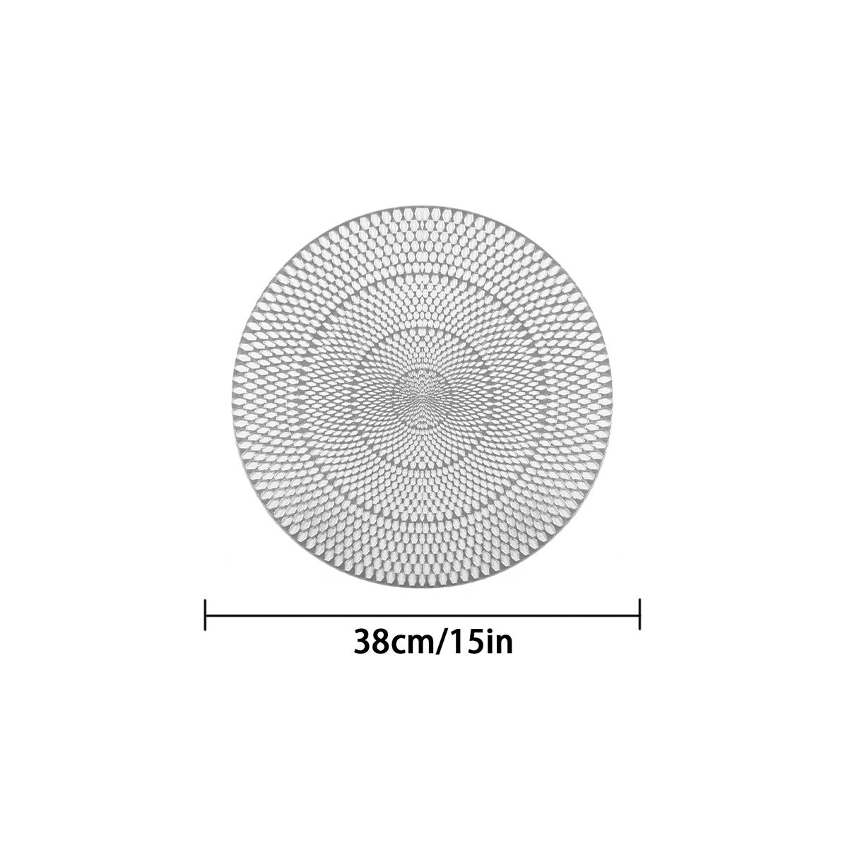1/6pcs Hot Sale Table Decor Hollow Out Metallic Gold Charger Plates Mats Vinyl Dinning Table Mats Luxury Placemats Christmas mat 38cm&Round
1/6pcs Hot Sale Table Decor Hollow Out Metallic Gold Charger Plates Mats Vinyl Dinning Table Mats Luxury Placemats Christmas mat 38cm&Round