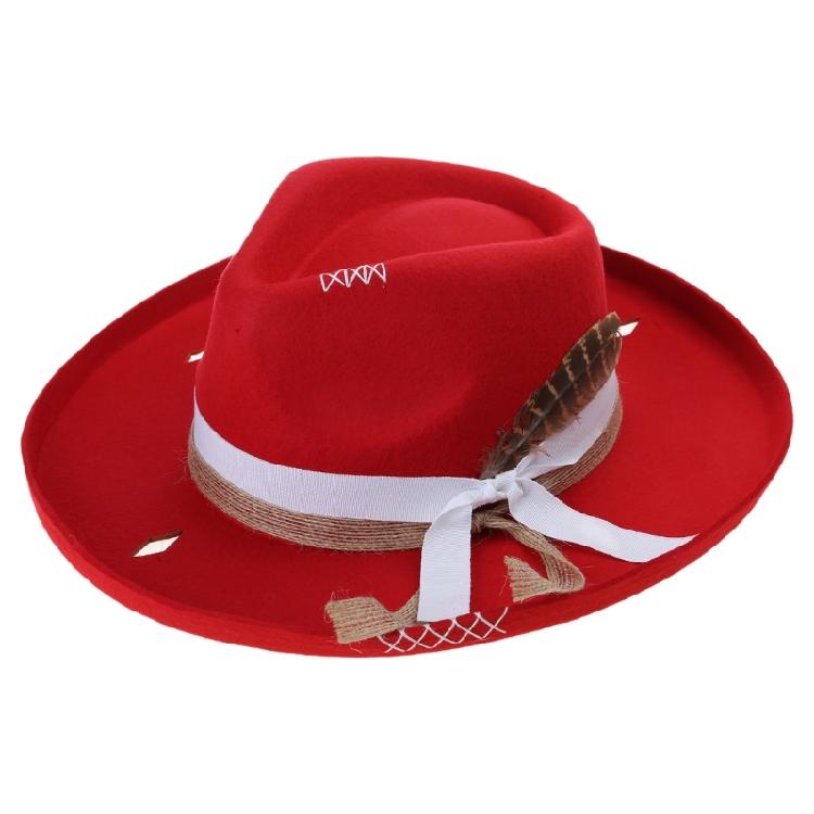 Vintage Woven Belt Hat Cosplay Costume All Matching Panama Hat Stage Performers Dancing Hat Adult Winter Warm Wool Hat червоний
Vintage Woven Belt Hat Cosplay Costume All Matching Panama Hat Stage Performers Dancing Hat Adult Winter Warm Wool Hat червоний