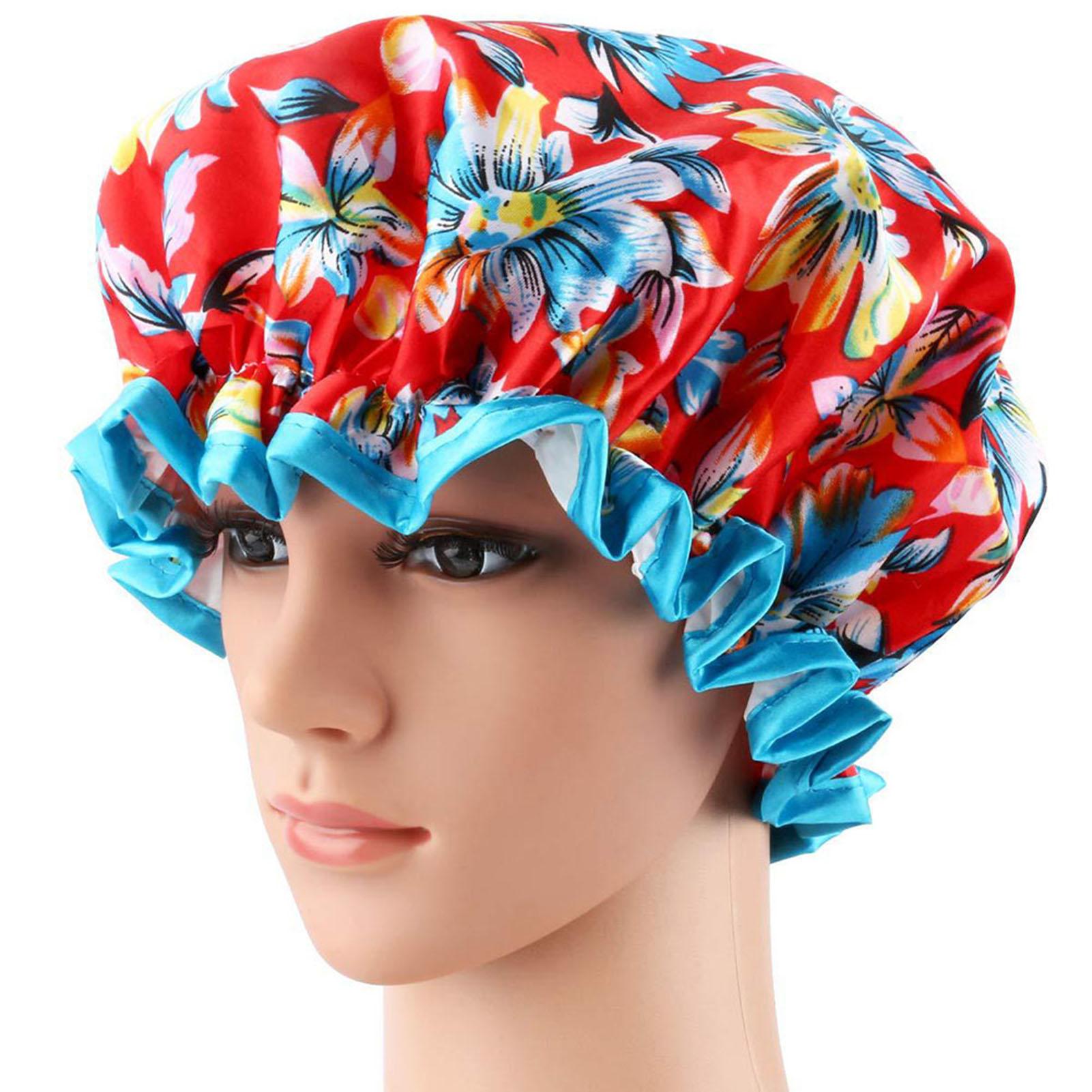 Fashion Printing Bath Cap Women Sleeping Hat Night Sleep Cap Waterproof Comfortable Hair Care Shower Hat Bathroom Accessories червоний
Fashion Printing Bath Cap Women Sleeping Hat Night Sleep Cap Waterproof Comfortable Hair Care Shower Hat Bathroom Accessories червоний