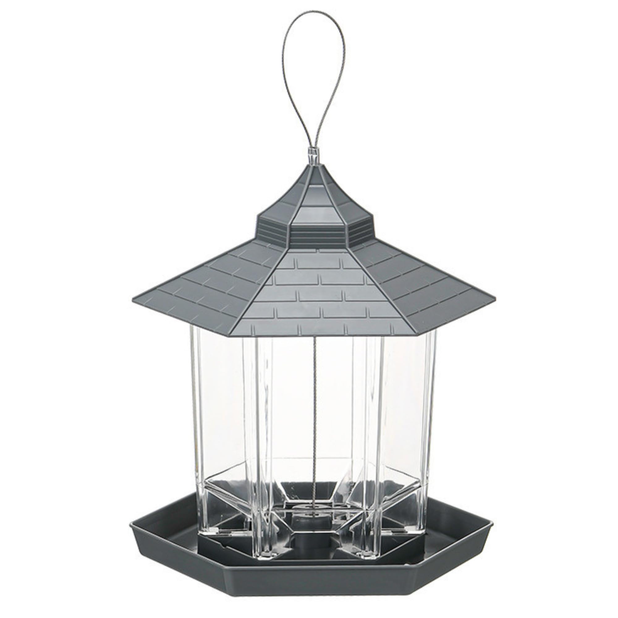 NASSIA Bird Feeder, Hanging, for Bird Watching, Outdoor Garden, Balcony, or Terrace (Gray)
NASSIA Bird Feeder, Hanging, for Bird Watching, Outdoor Garden, Balcony, or Terrace (Gray)