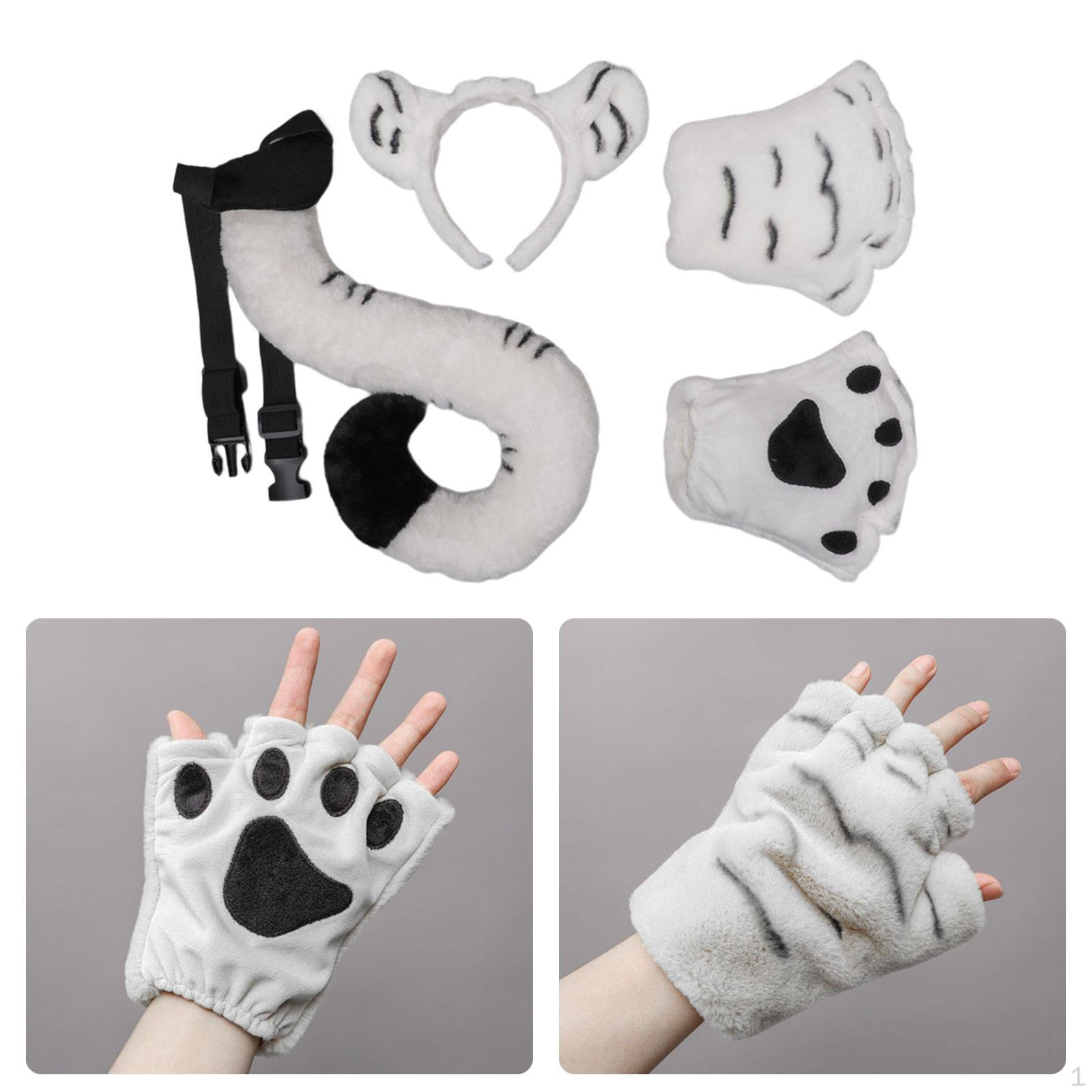 Animals Costume Set Cosplay Party Accessories Halloween Hair Accessory Headdress for білий
Animals Costume Set Cosplay Party Accessories Halloween Hair Accessory Headdress for білий