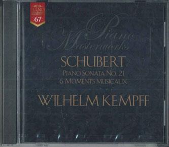 CD WILHELM KEMPFF - Schubert:piano Sonatas No.21,6 Mome DCU2567 Deutsche Japan Classical Used
CD WILHELM KEMPFF - Schubert:piano Sonatas No.21,6 Mome DCU2567 Deutsche Japan Classical Used