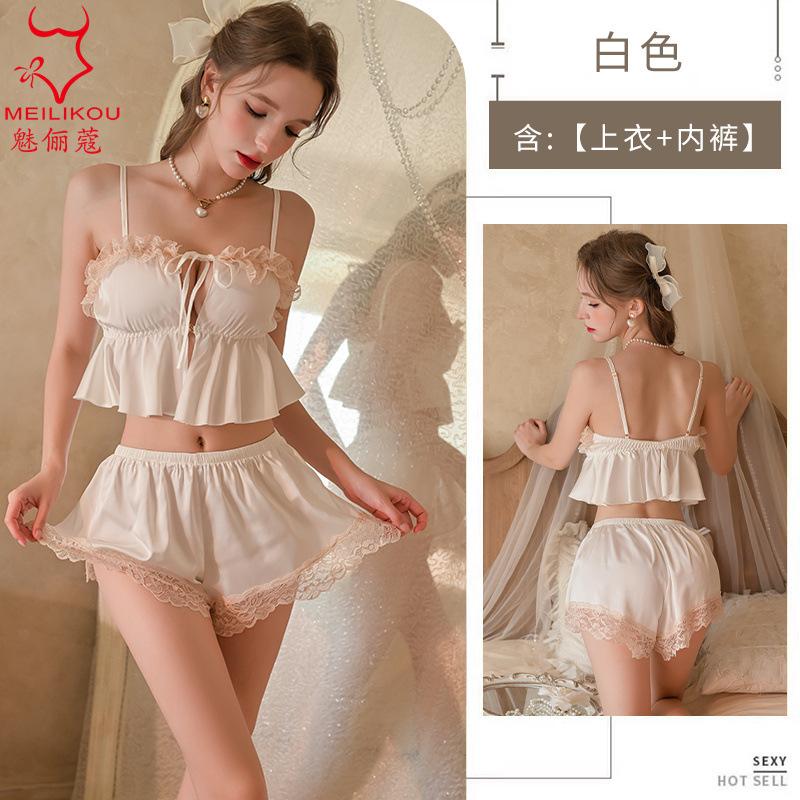 Sexy underwear ice silk comfortable split shorts set female sexy waist thin suspender nightgown loungewear one size fits all белый
Sexy underwear ice silk comfortable split shorts set female sexy waist thin suspender nightgown loungewear one size fits all белый