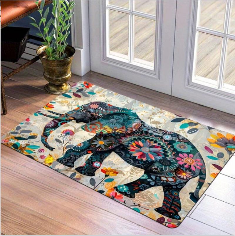 Ethnic Elephant Print Door Mat WELCOME Rug Floor Mat Bohemian Animal Design Door Mat for Living Room Patio Indoor Entry Carpet 40x60cm
Ethnic Elephant Print Door Mat WELCOME Rug Floor Mat Bohemian Animal Design Door Mat for Living Room Patio Indoor Entry Carpet 40x60cm
