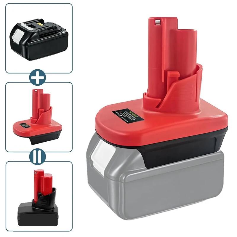 Сменный адаптер для литий-ионного аккумулятора Makita 18 В BL1830 BL1850, переделан в литий-ионный аккумулятор Milwaukee 12 В
Сменный адаптер для литий-ионного аккумулятора Makita 18 В BL1830 BL1850, переделан в литий-ионный аккумулятор Milwaukee 12 В