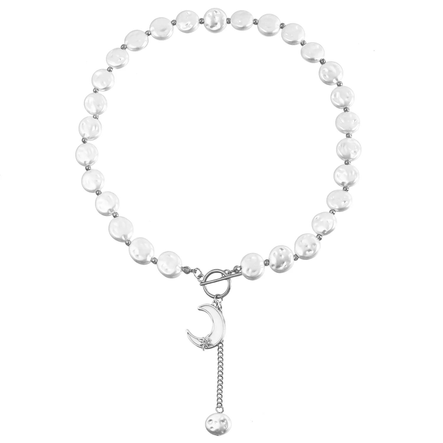 Imitation Pearl Beaded Pendant Necklace Metal Link Splicing Choker for Women Elegant Y2K Clavicle Chain Ladies Jewelry Wedding
Imitation Pearl Beaded Pendant Necklace Metal Link Splicing Choker for Women Elegant Y2K Clavicle Chain Ladies Jewelry Wedding