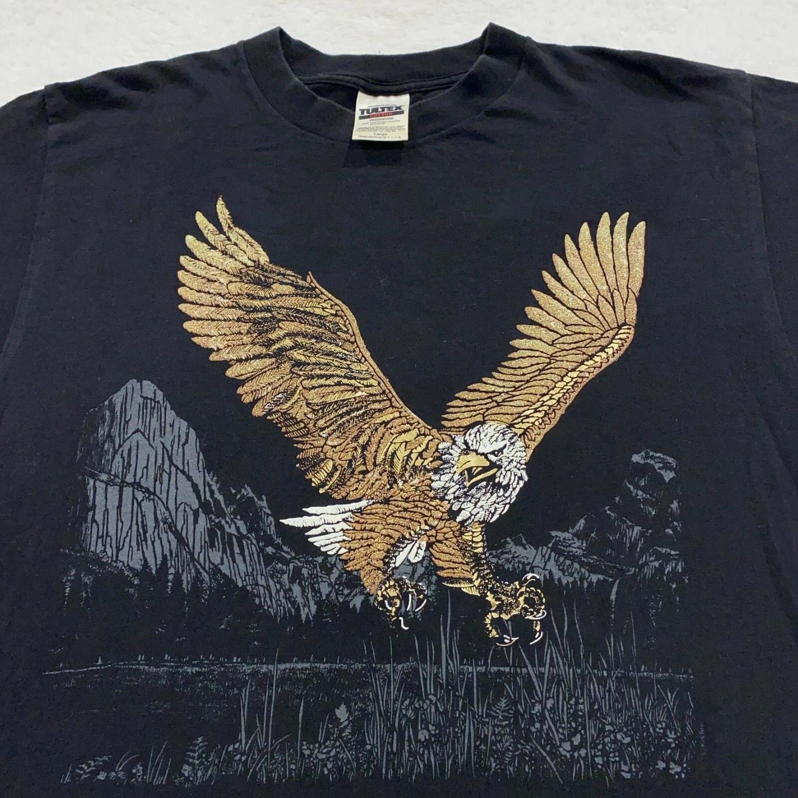 vintage 90s EAGLE NATURE T-Shirt MEDIUM/LARGE art wild animal lake 4XL
vintage 90s EAGLE NATURE T-Shirt MEDIUM/LARGE art wild animal lake 4XL