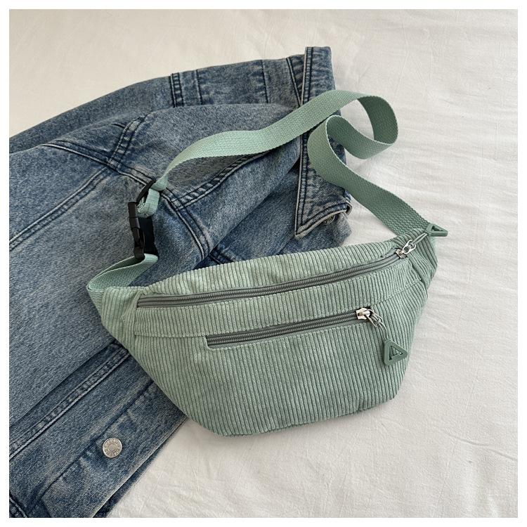 Lightweight Corduroy Fanny Pack Crossbody Bag Fashionable Retro Style Casual Chest Waist Bag Fresh Style Korean Version Handbags
Lightweight Corduroy Fanny Pack Crossbody Bag Fashionable Retro Style Casual Chest Waist Bag Fresh Style Korean Version Handbags