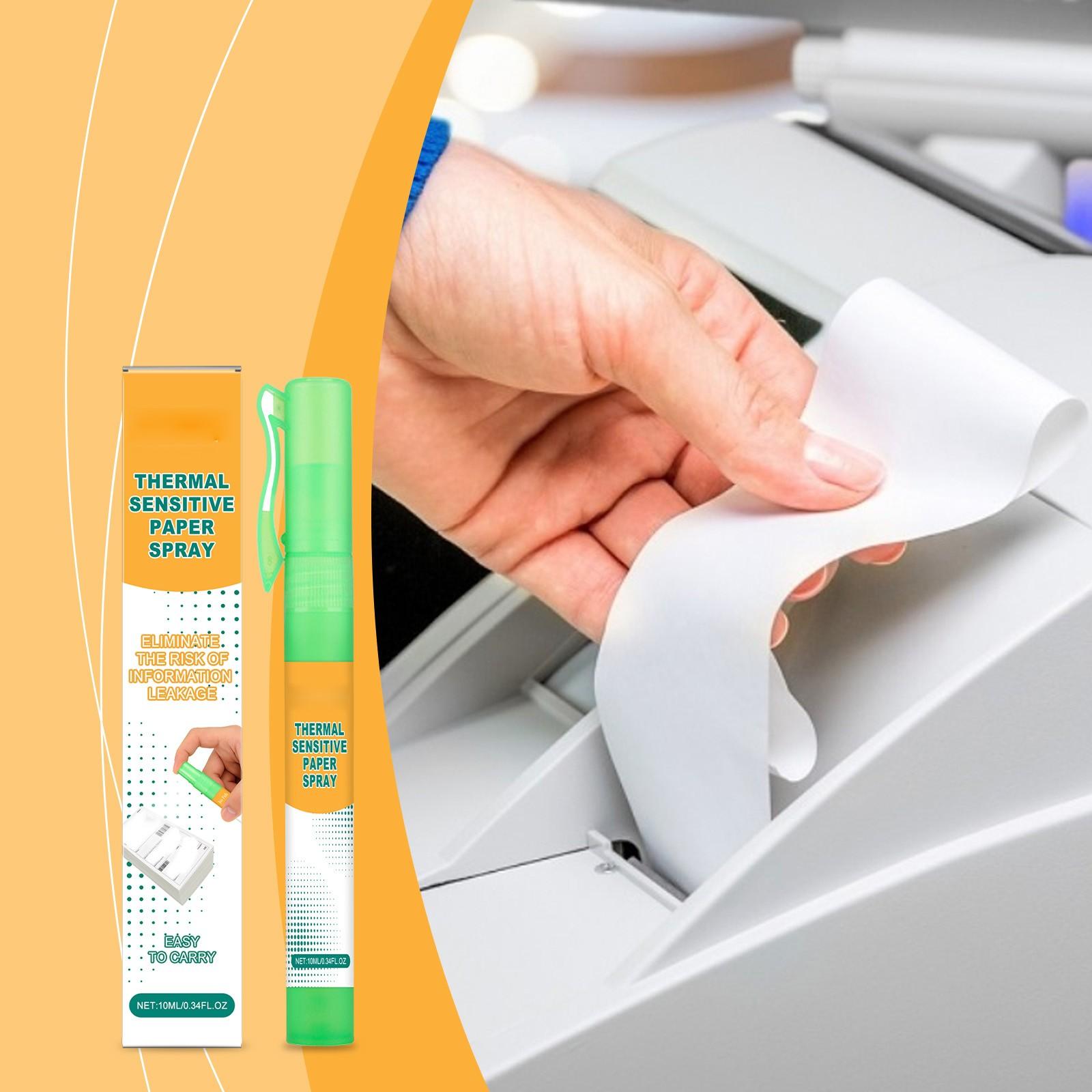 Thermal Paper Privacy Spray For 3 Seconds To Express Information, Quick Drying , Home Leak Proof Weapon(10ml) One Size
Thermal Paper Privacy Spray For 3 Seconds To Express Information, Quick Drying , Home Leak Proof Weapon(10ml) One Size