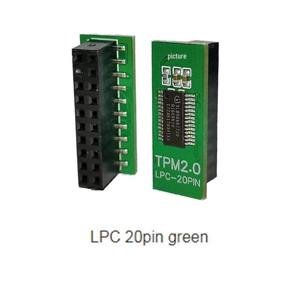 Leidezhu 20-Pin Green TPM 2.0 Module for Remote Card Encryption
Leidezhu 20-Pin Green TPM 2.0 Module for Remote Card Encryption